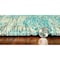 Homeroots 5 ft. 3 in. x 7 ft. 7 in. Teal Polypropylene Rug 375215 - alternate 3